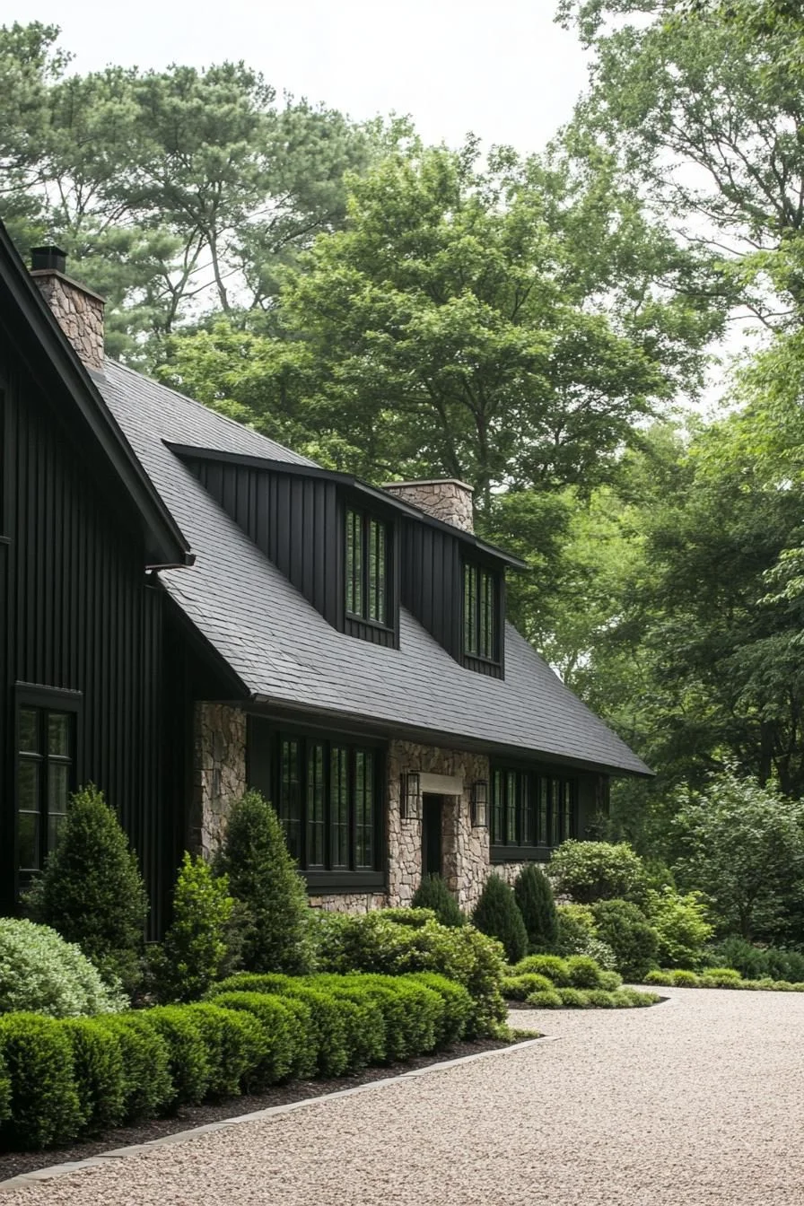 Long House Retreat Tucked in the Forest