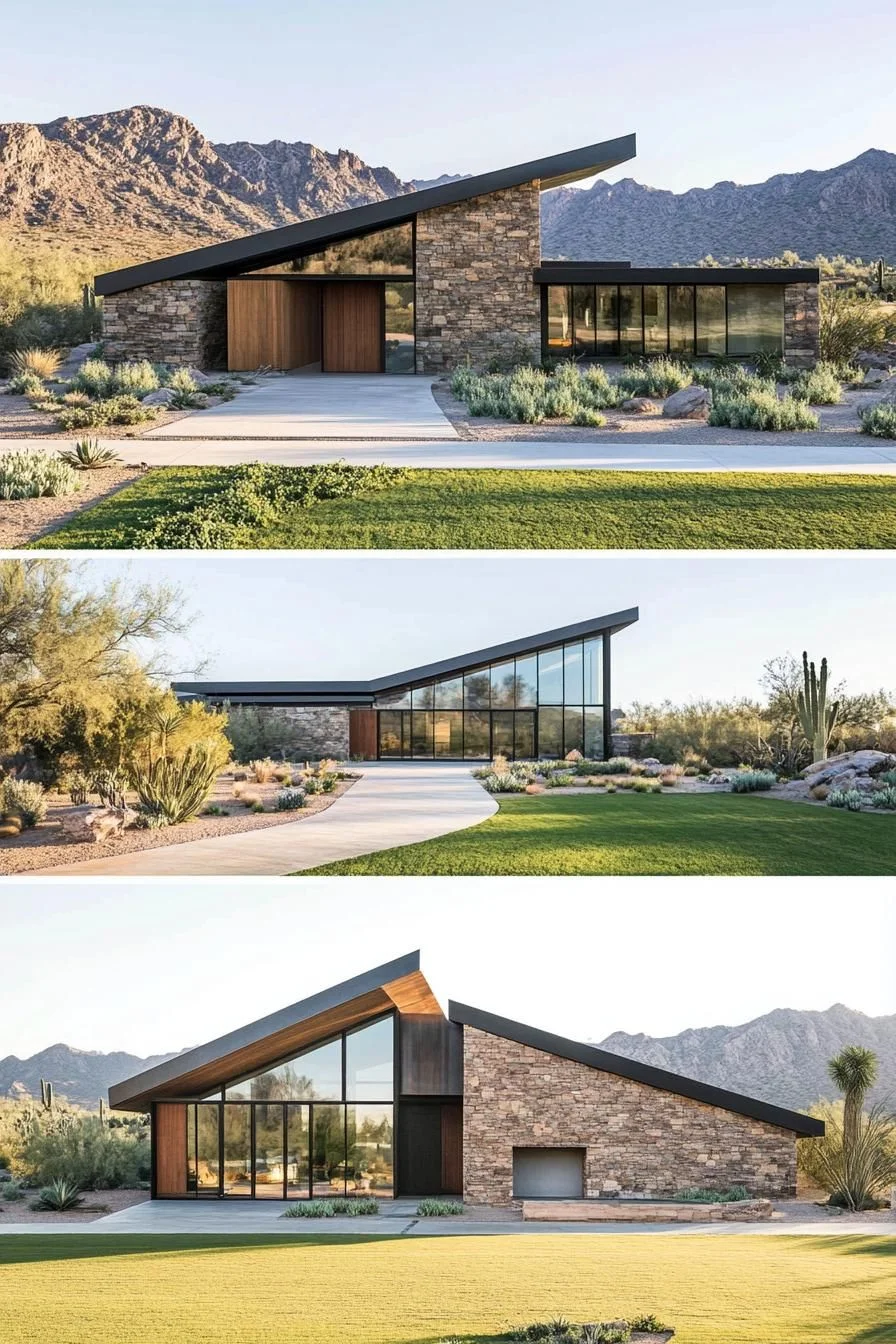 Bold Stone and Glass Design