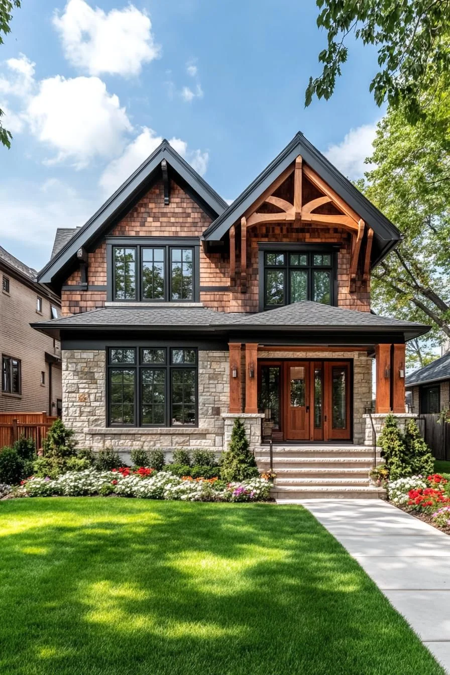 A Bright Gabled Craftsman Home
