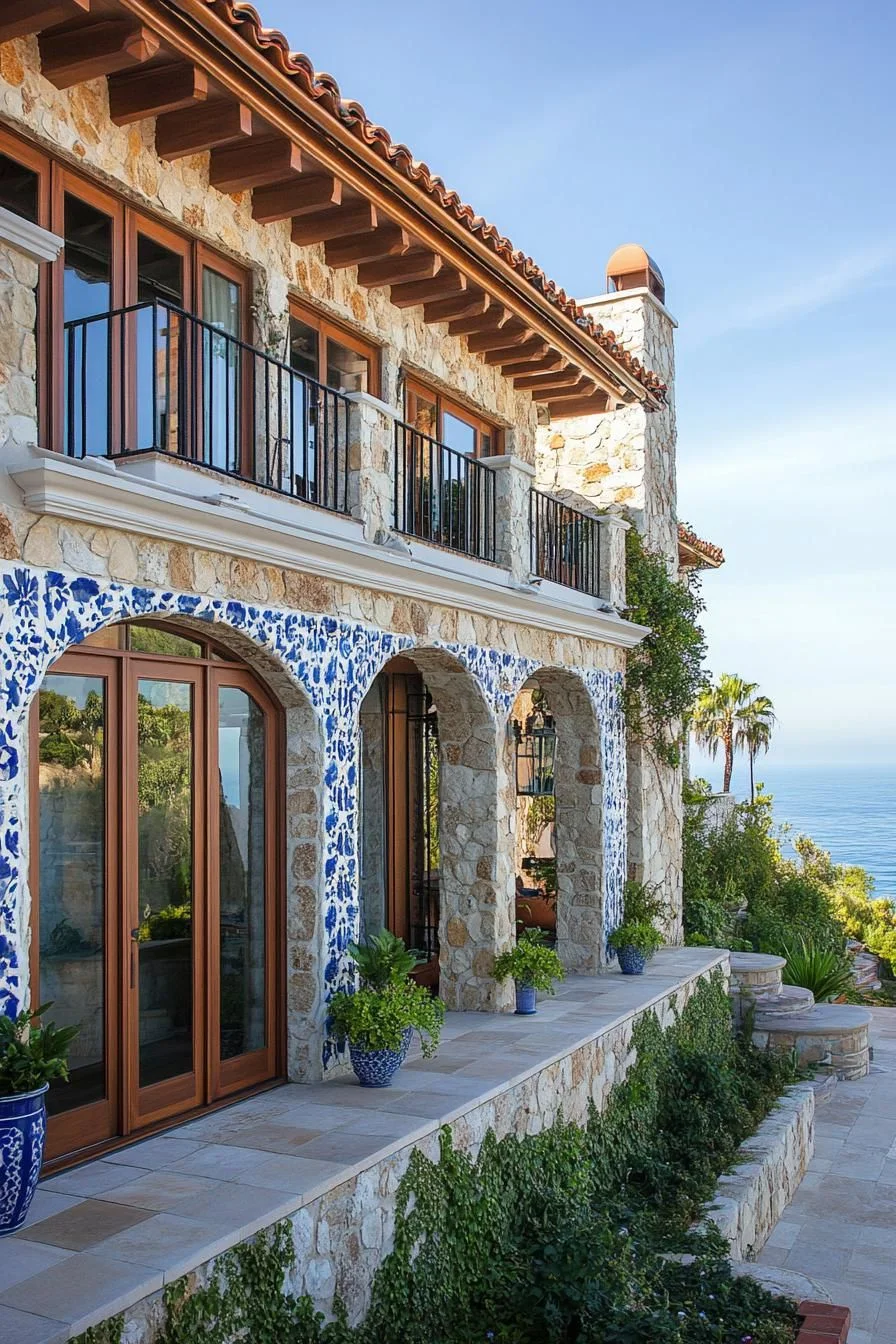 An Oceanfront Villa in Tiled Elegance