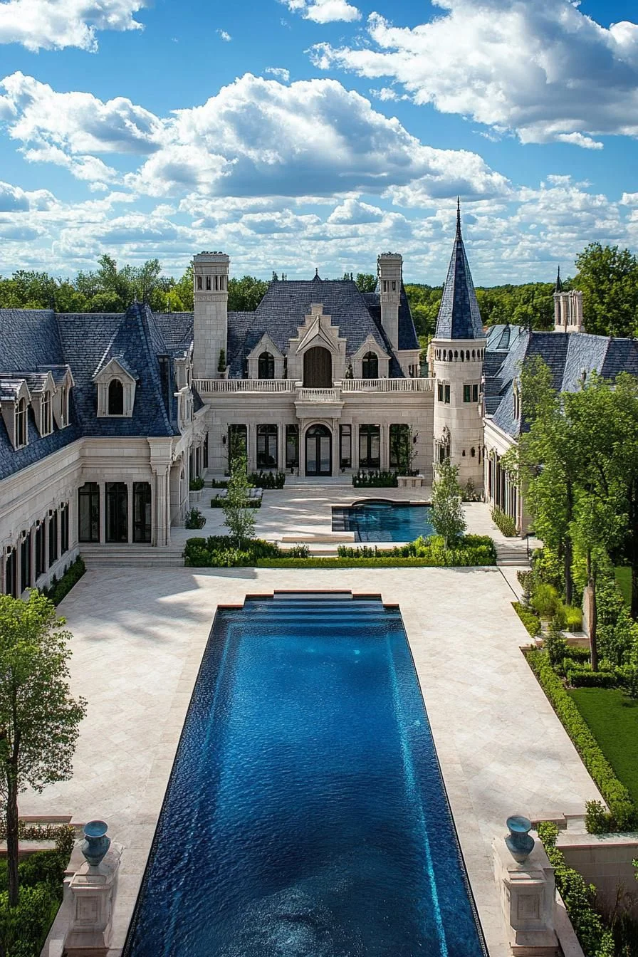 Chateau-Style Luxury in Modern Form