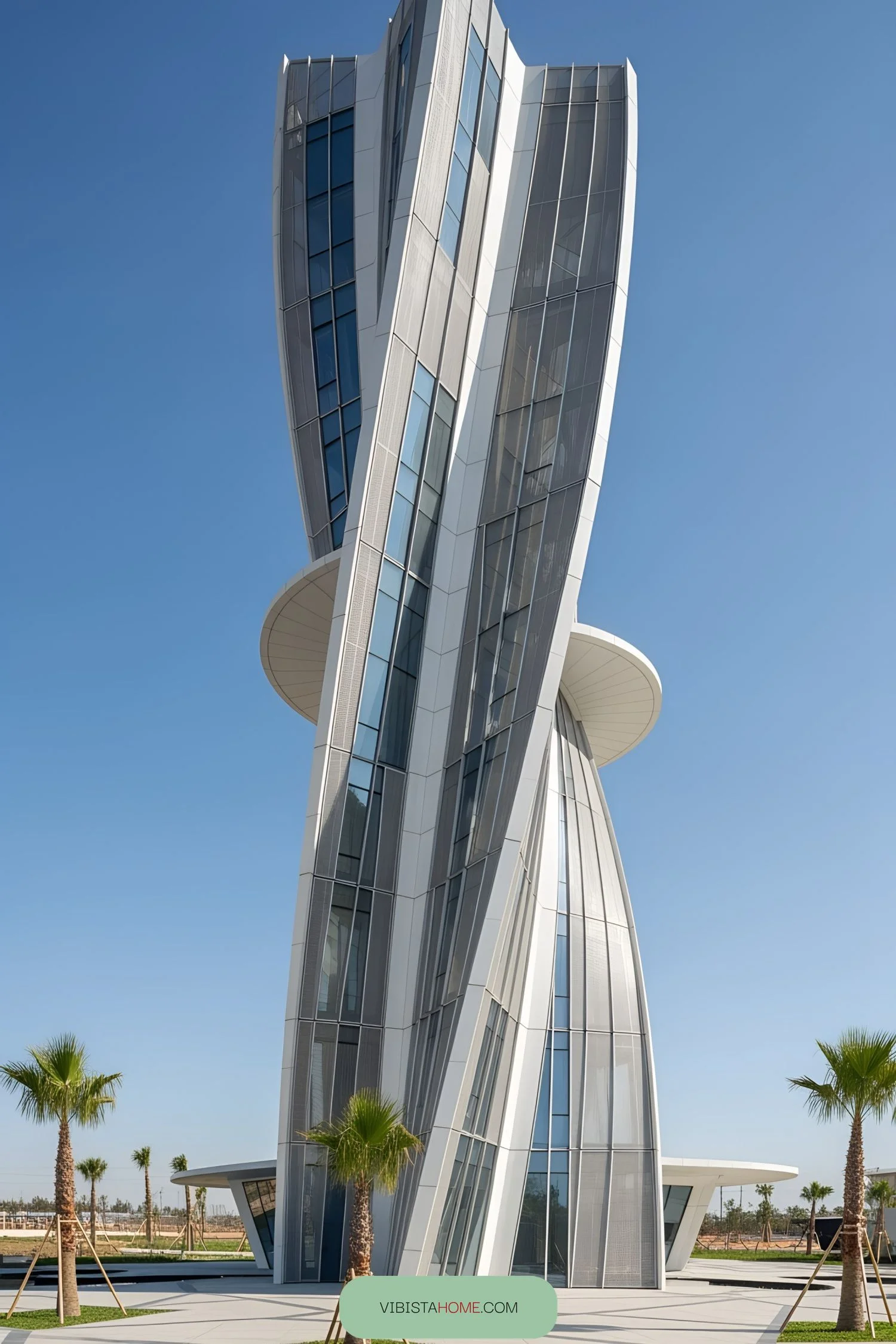 Twisting Skyscraper Spins Toward the Sky