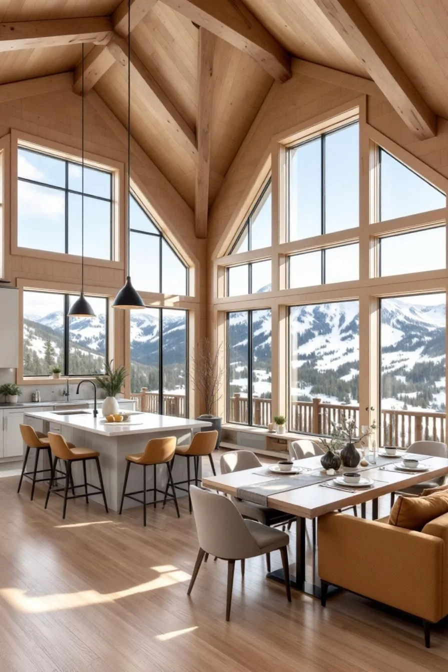 A Sun-Filled Alpine Haven With a Thrilling View