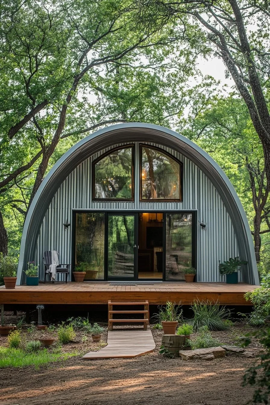 A Quaint Quonset Tucked Among the Trees