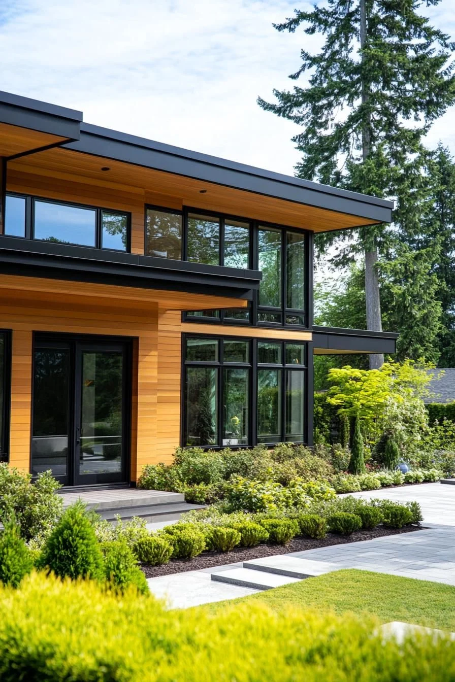 A Striking Modern Oasis in Timber