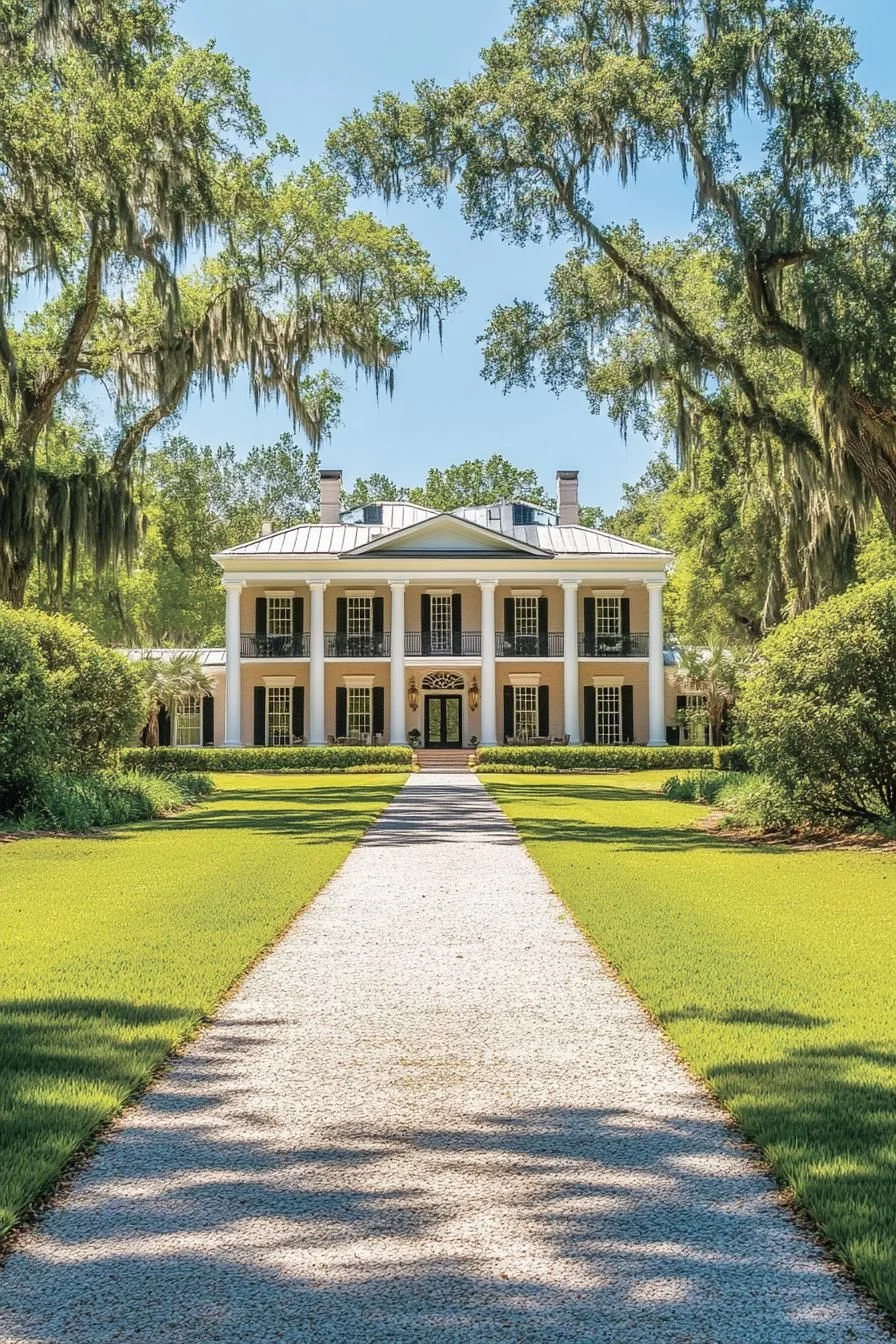 Stately Charm Beneath Southern Oaks