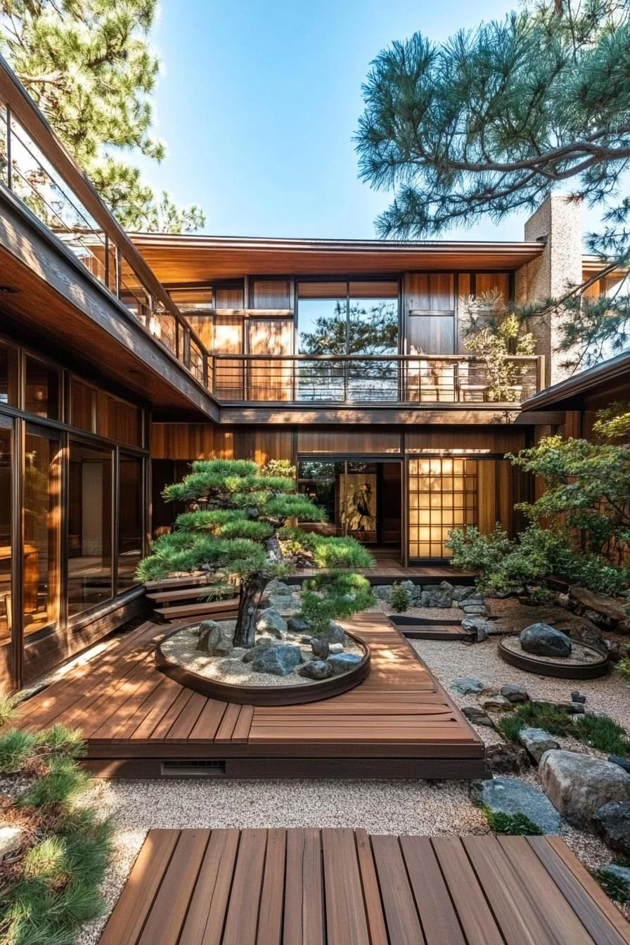 Elegant Serenity in a Japanese Courtyard Home