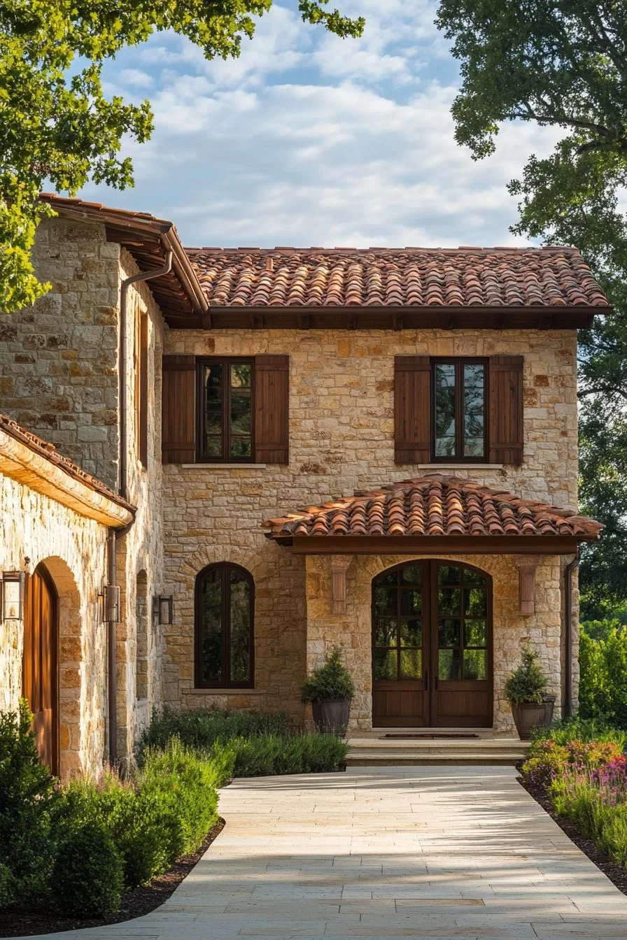 A Rustic Stone Gem Tucked in Greenery