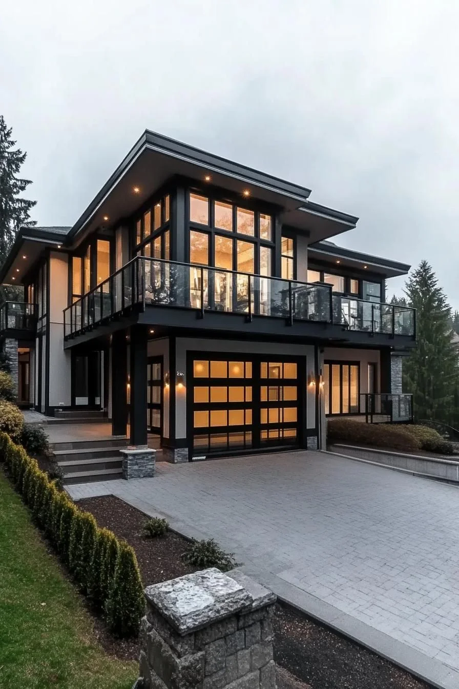 Modern Masterpiece: Sleek Glass and Steel