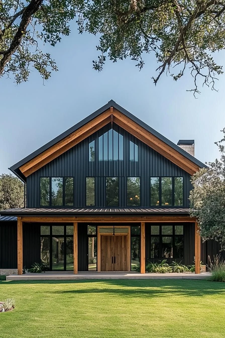 A Metal Retreat Tucked Into the Woods