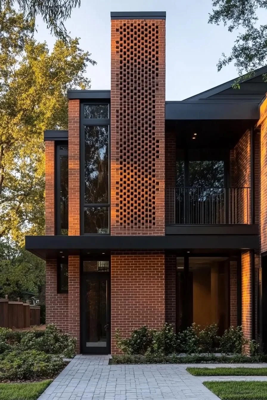 Sleek Brick Facade Style