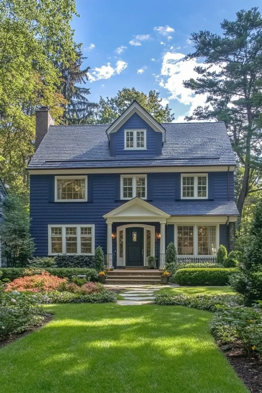 A Navy-Toned Nestled Retreat
