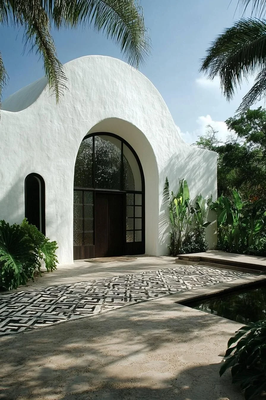 An Arched Nook Filled With Greenery