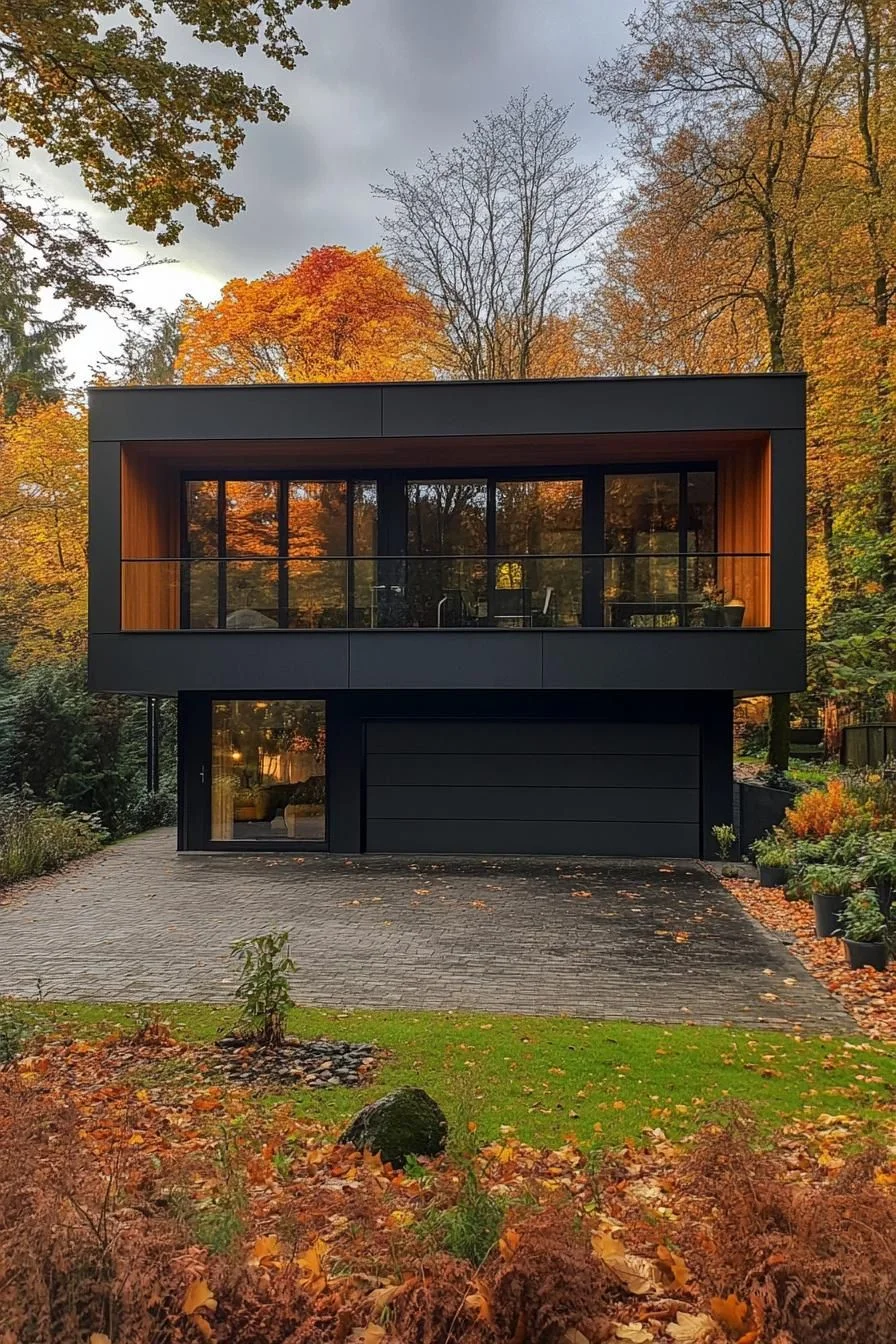 An Autumnal Cube on the Woodland Rise