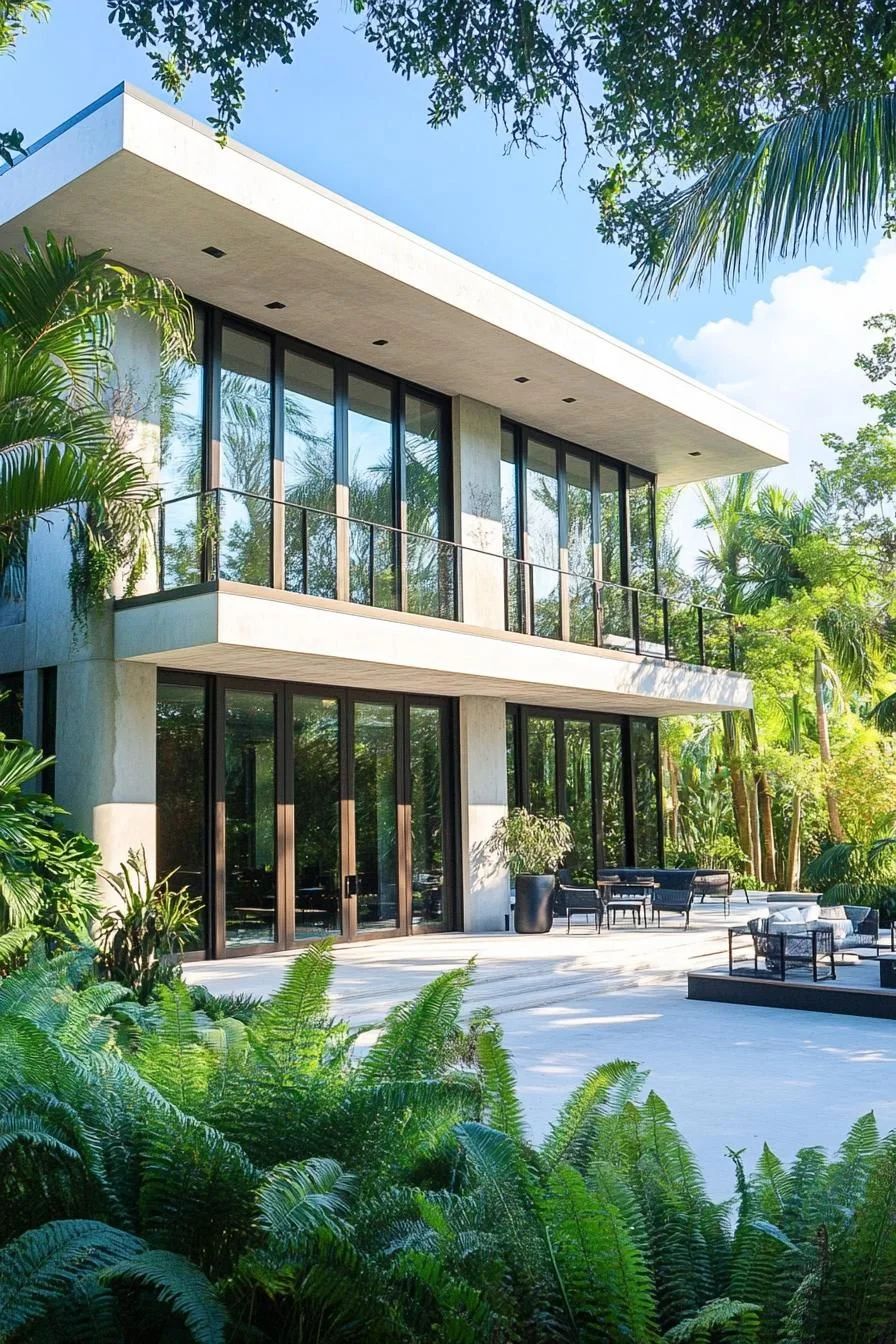 A Glassy Tropical Villa Affair