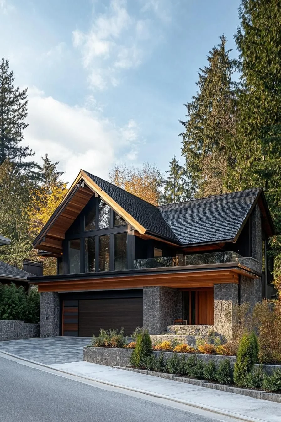 A Woodland Retreat With Modern Lines