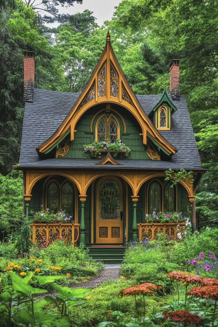 A Whimsical Cabin in a Quiet Glade