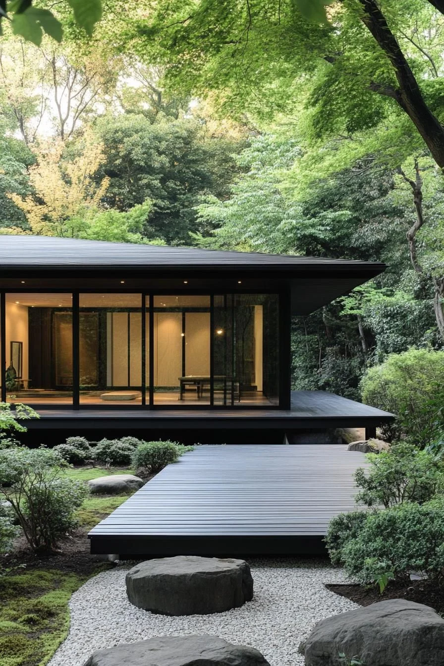 A Zen Pavilion Shaped by Nature