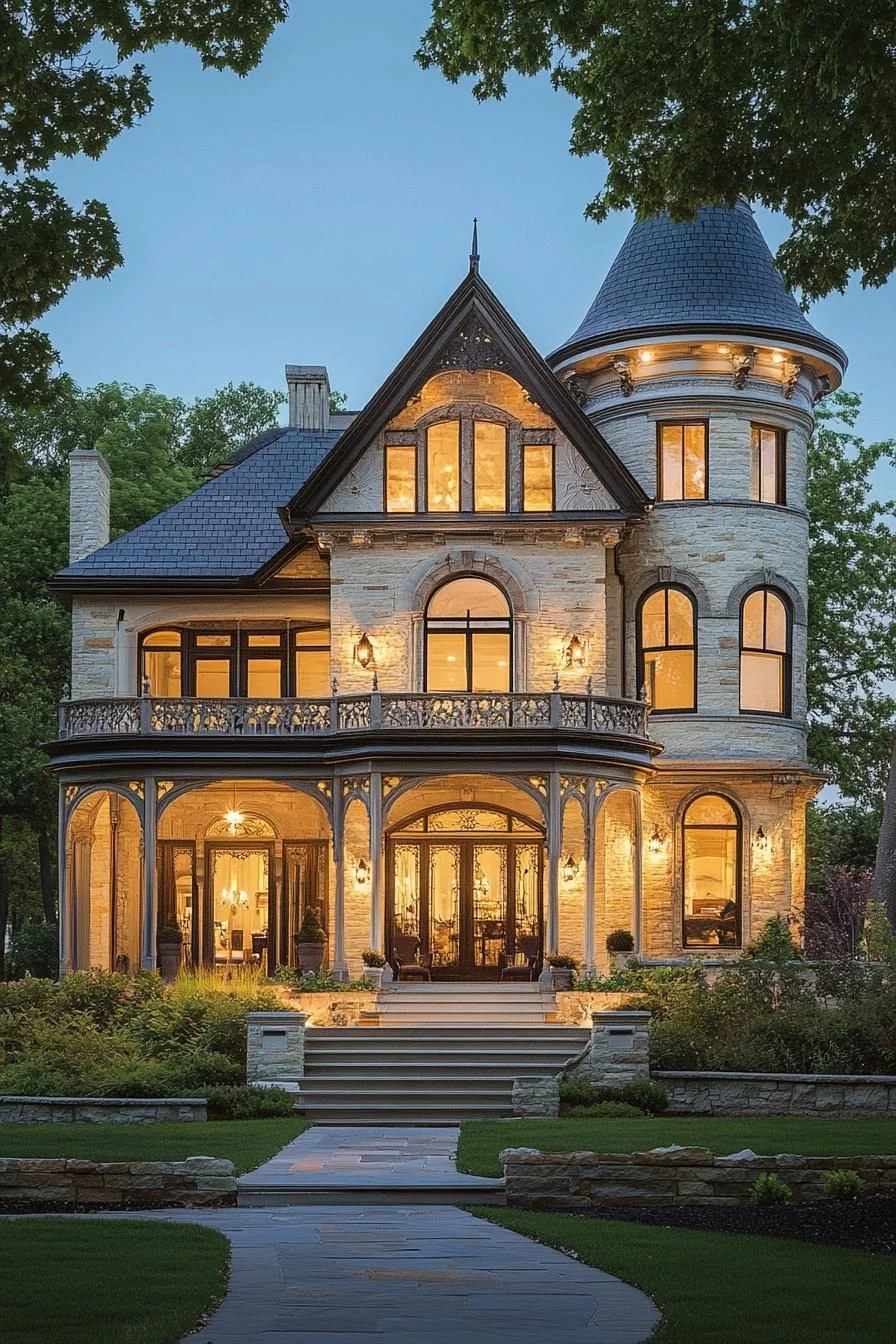A Victorian Mansion With Soaring Towers