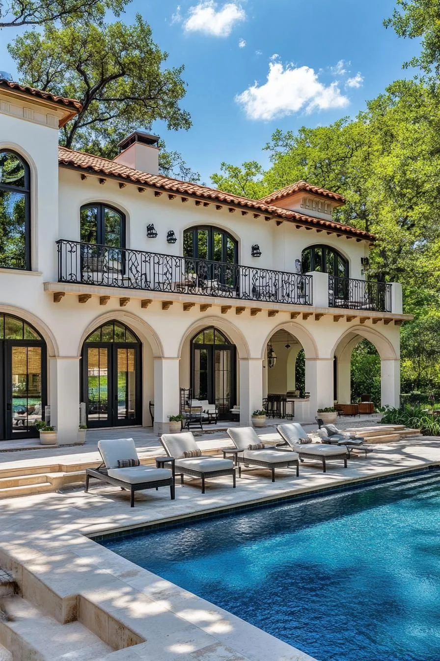 Mediterranean-Style Villa by the Pool