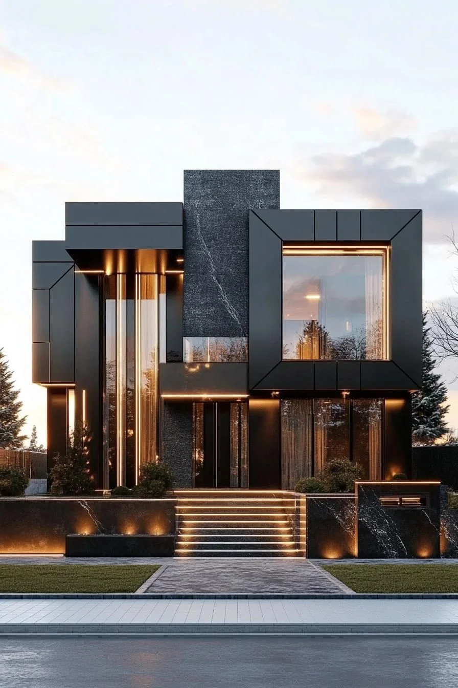 A Geometric Home With Artistic Flair