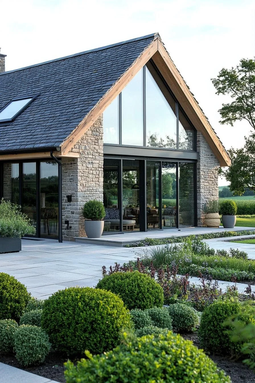 Modern Magic for a Meadow Stone Barn