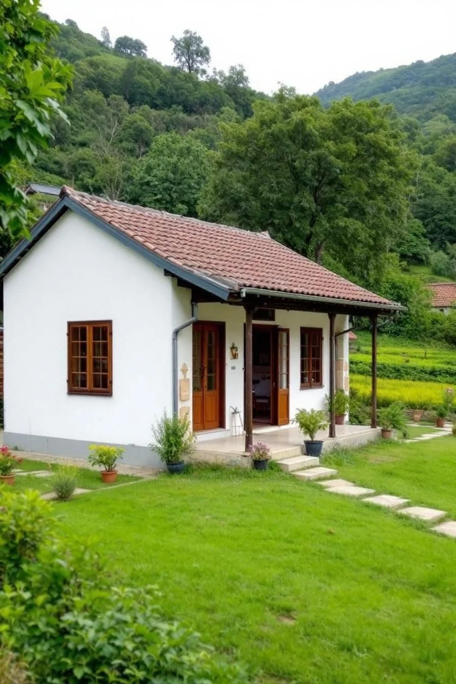 Cottage Perched on a Hillside