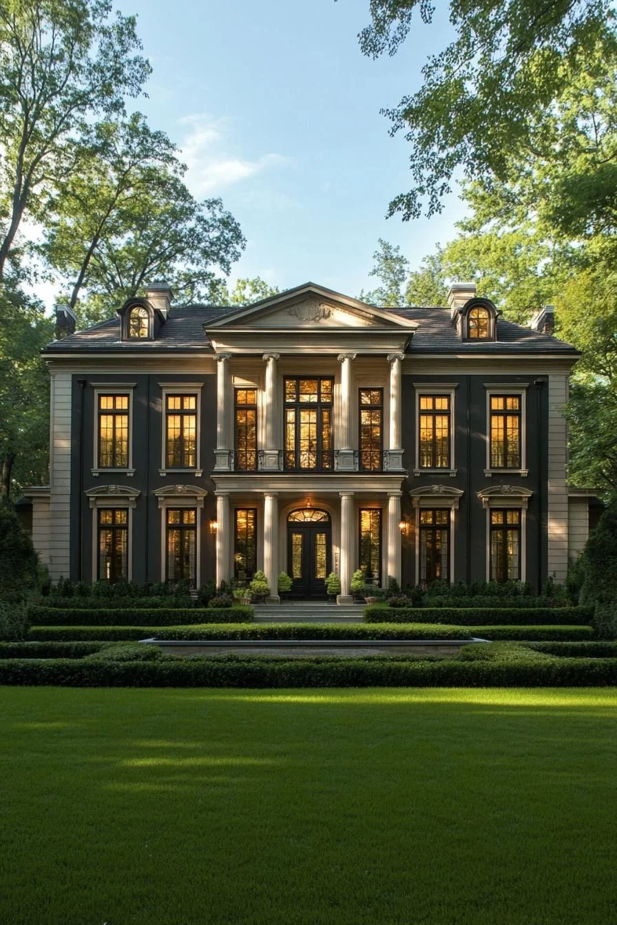 A Grand Estate Surrounded by Greenery