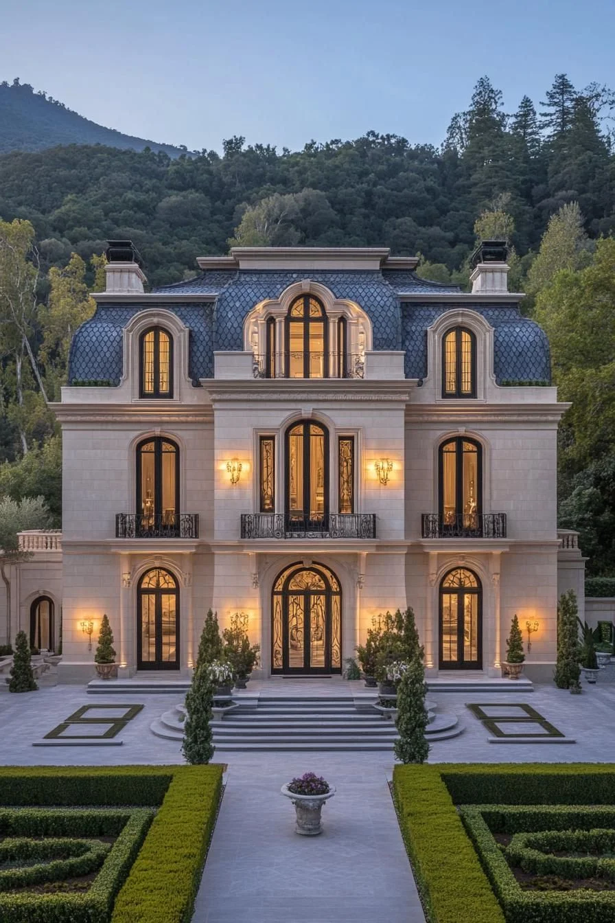 A Stately Mansion Tucked Into the Forest