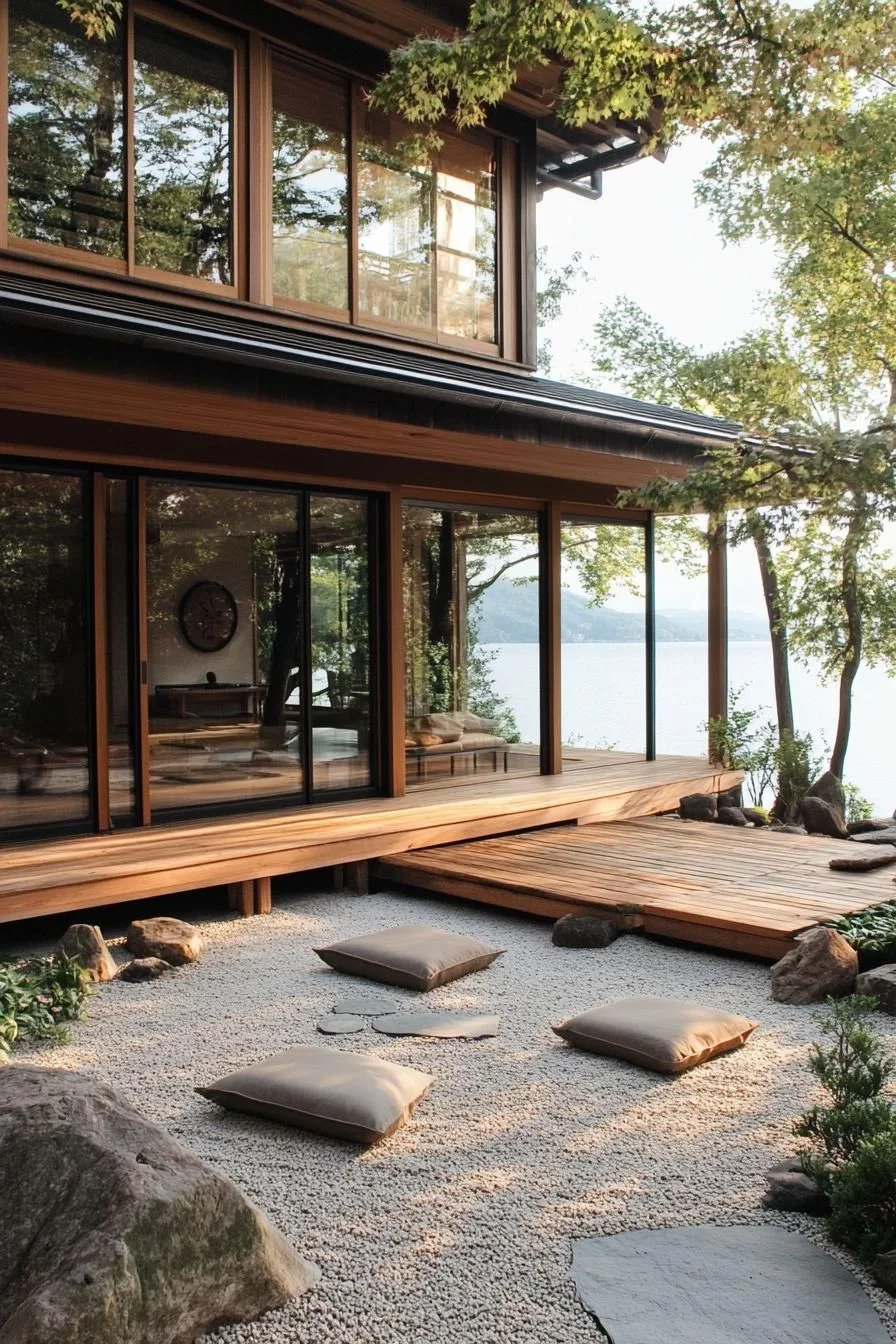 Wood and Pebbles in Quiet Conversation