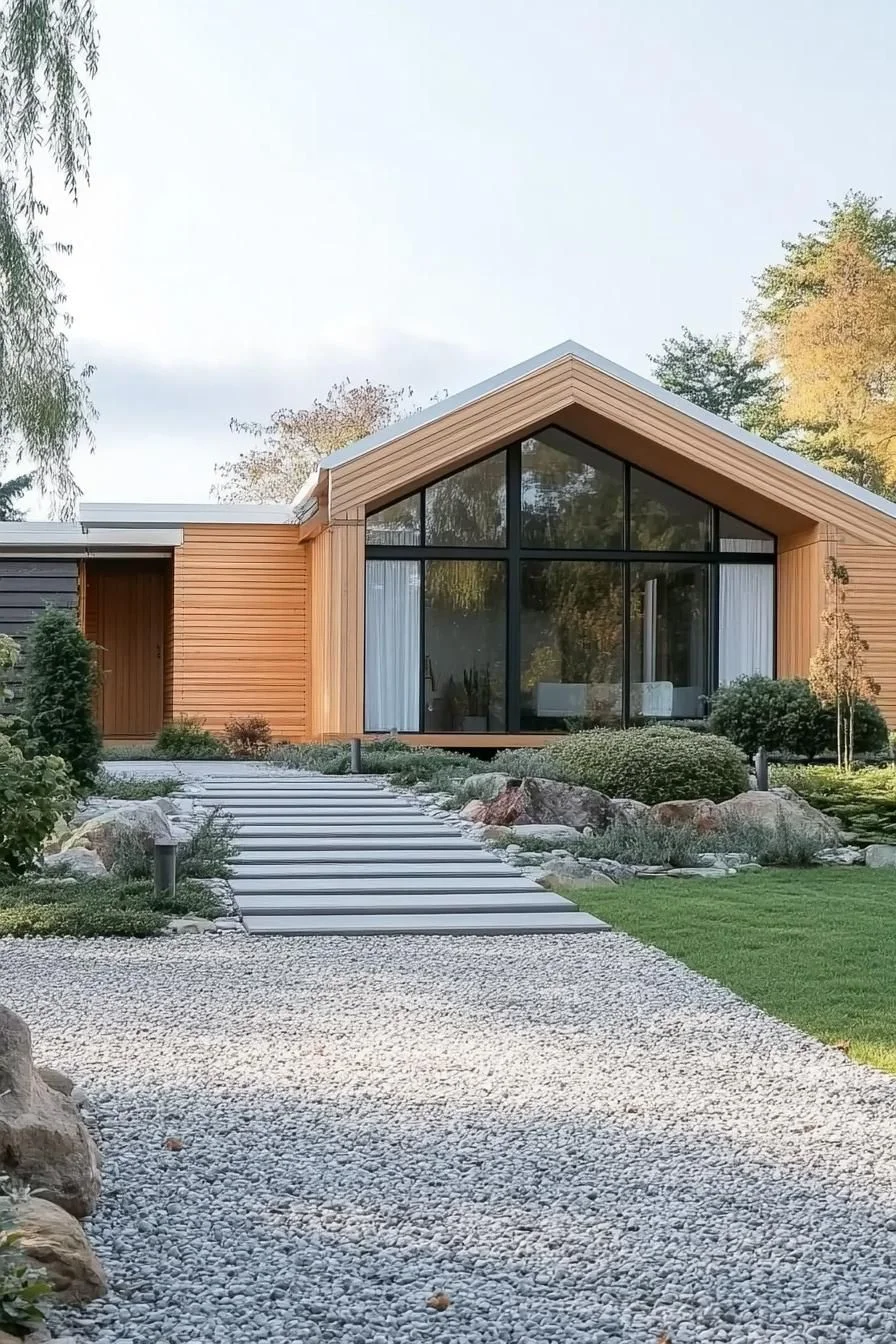 Modern Gable House Set in a Meadow