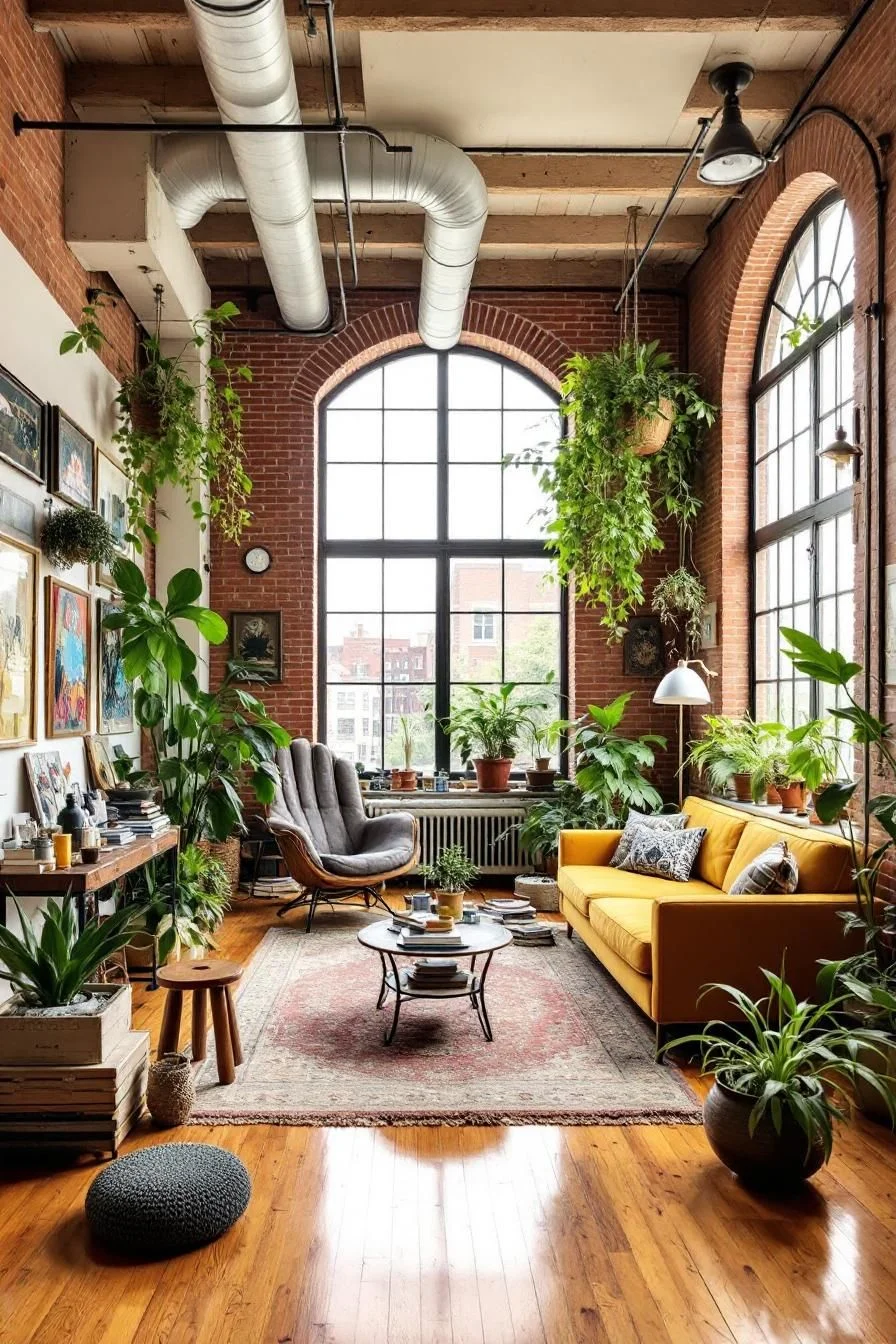 A Green-Filled Warehouse Retreat