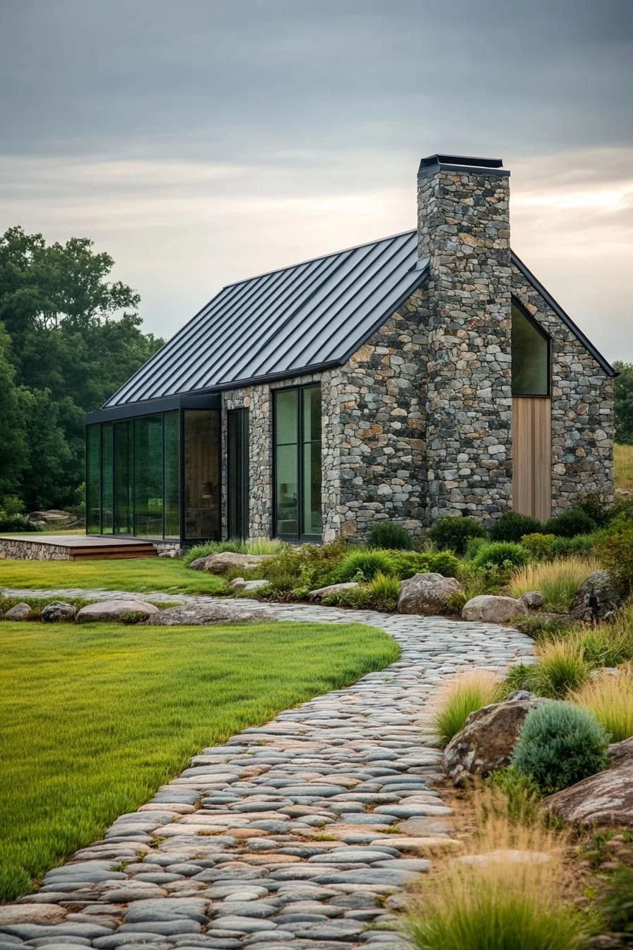 A Modern Barnyard Delight in Stone