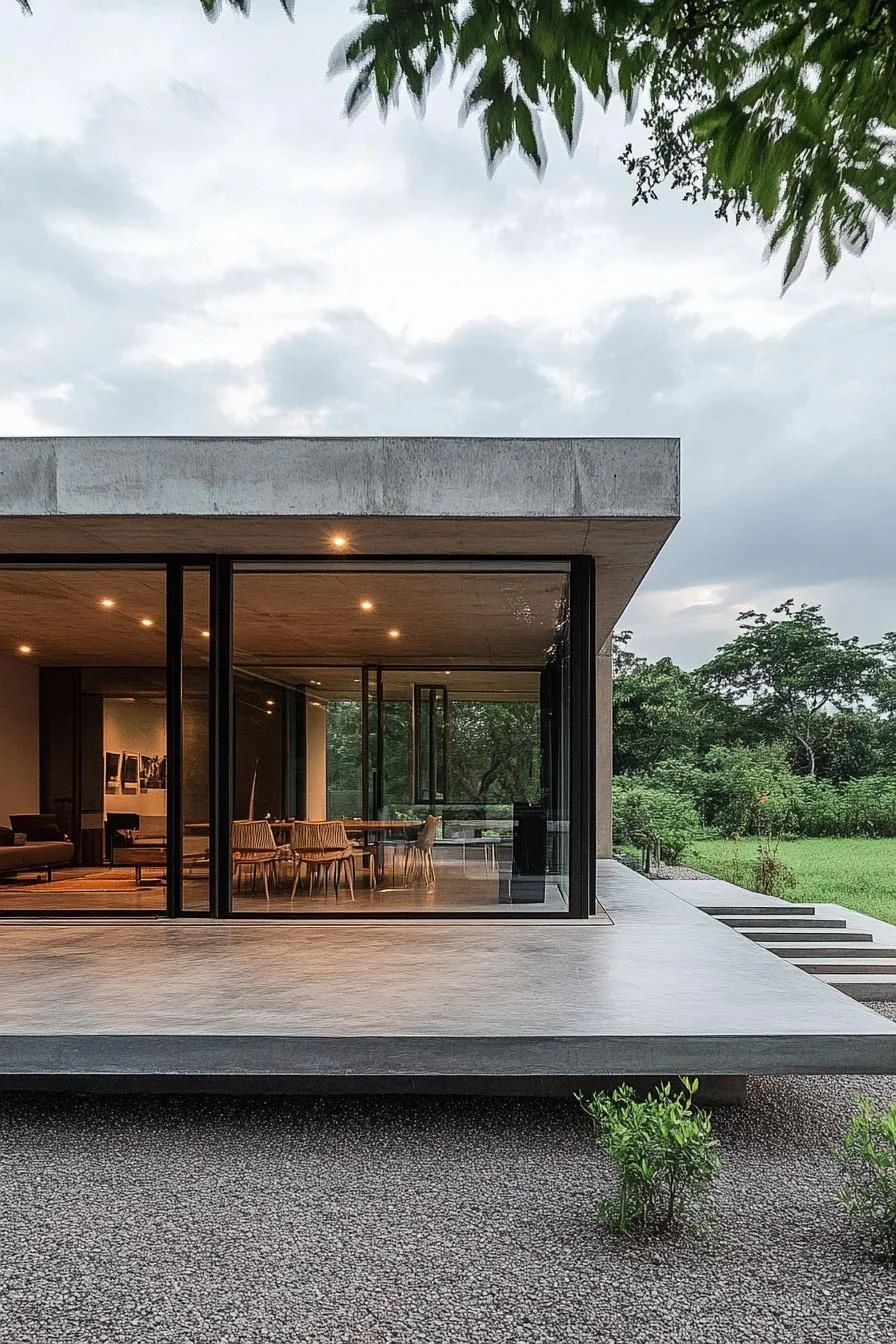 A Minimalist Gray Thai Home Design