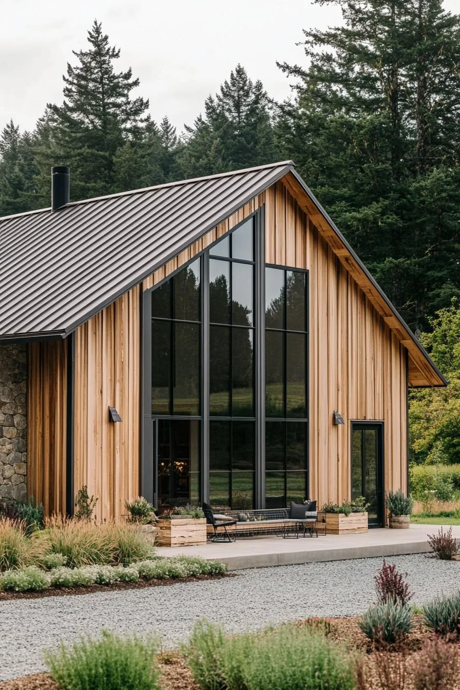 Big Windows Paired With Timber Warmth