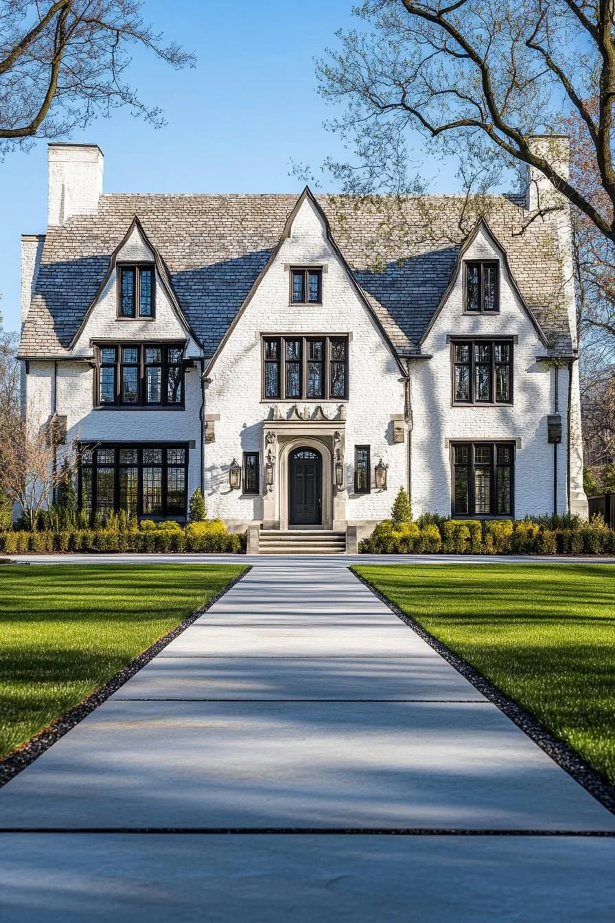 Grand Gables Define This Modern Tudor