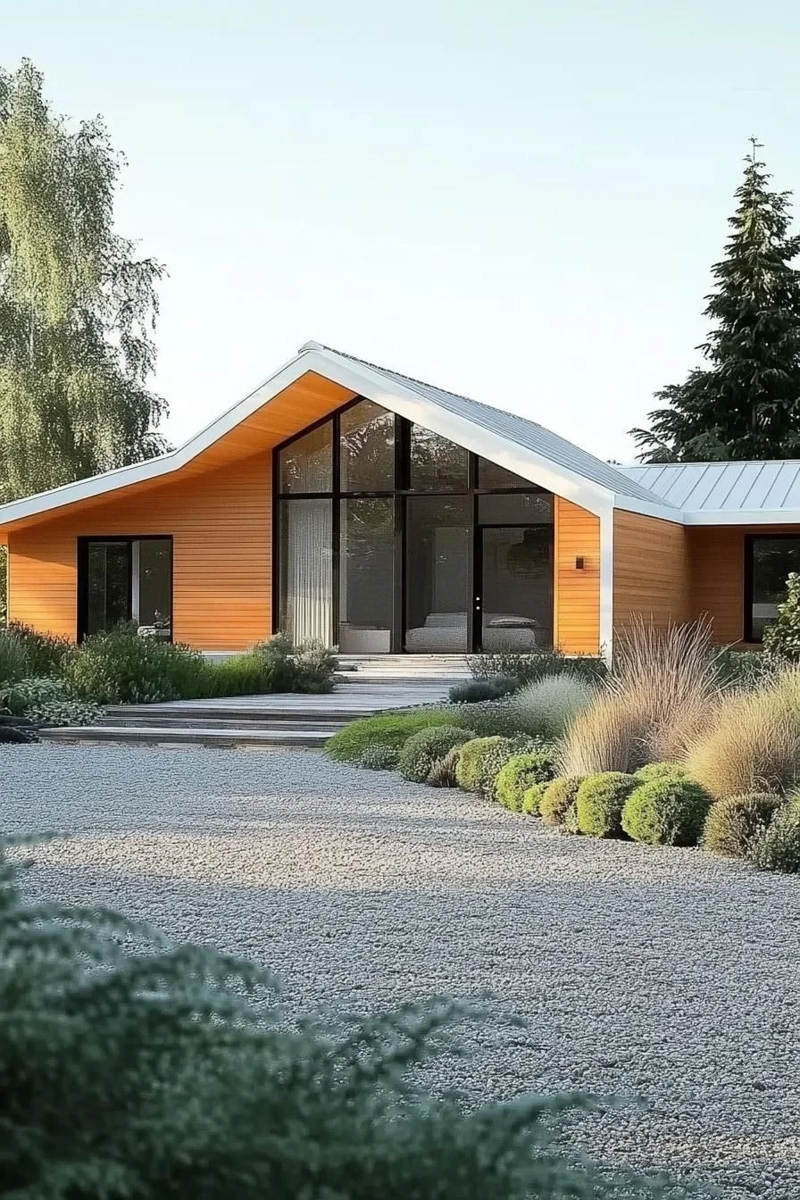 Simple Gable House Filled With Sunshine