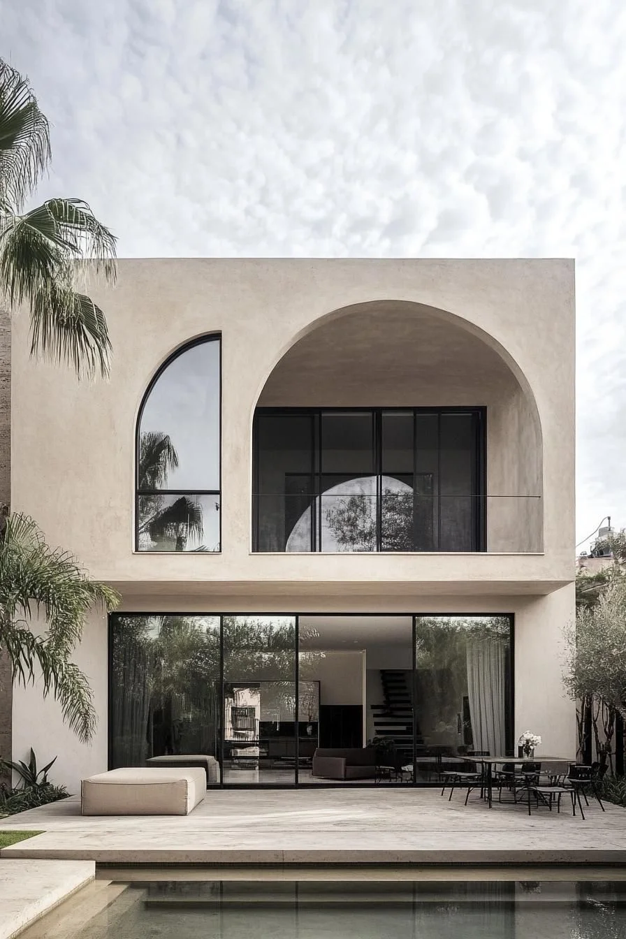A Modern Archway Home in the Tropics
