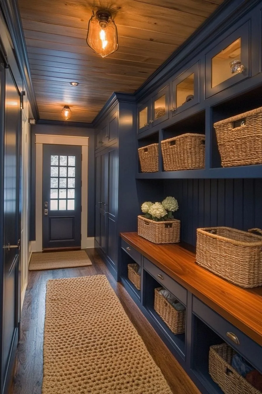 Woven Basket Hallway Style