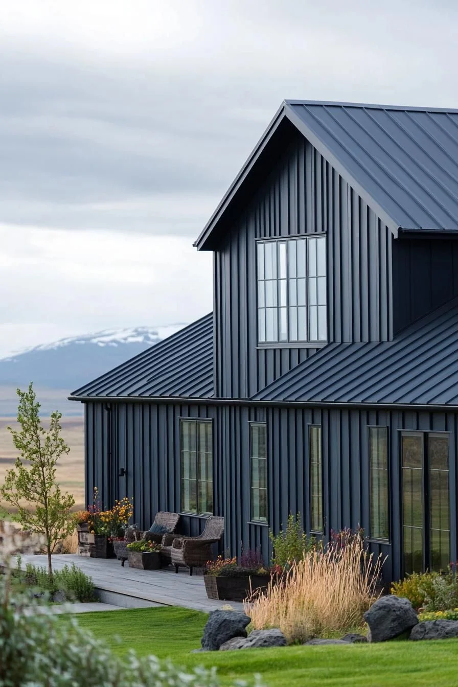 Steel Construction Blending Into the Wild
