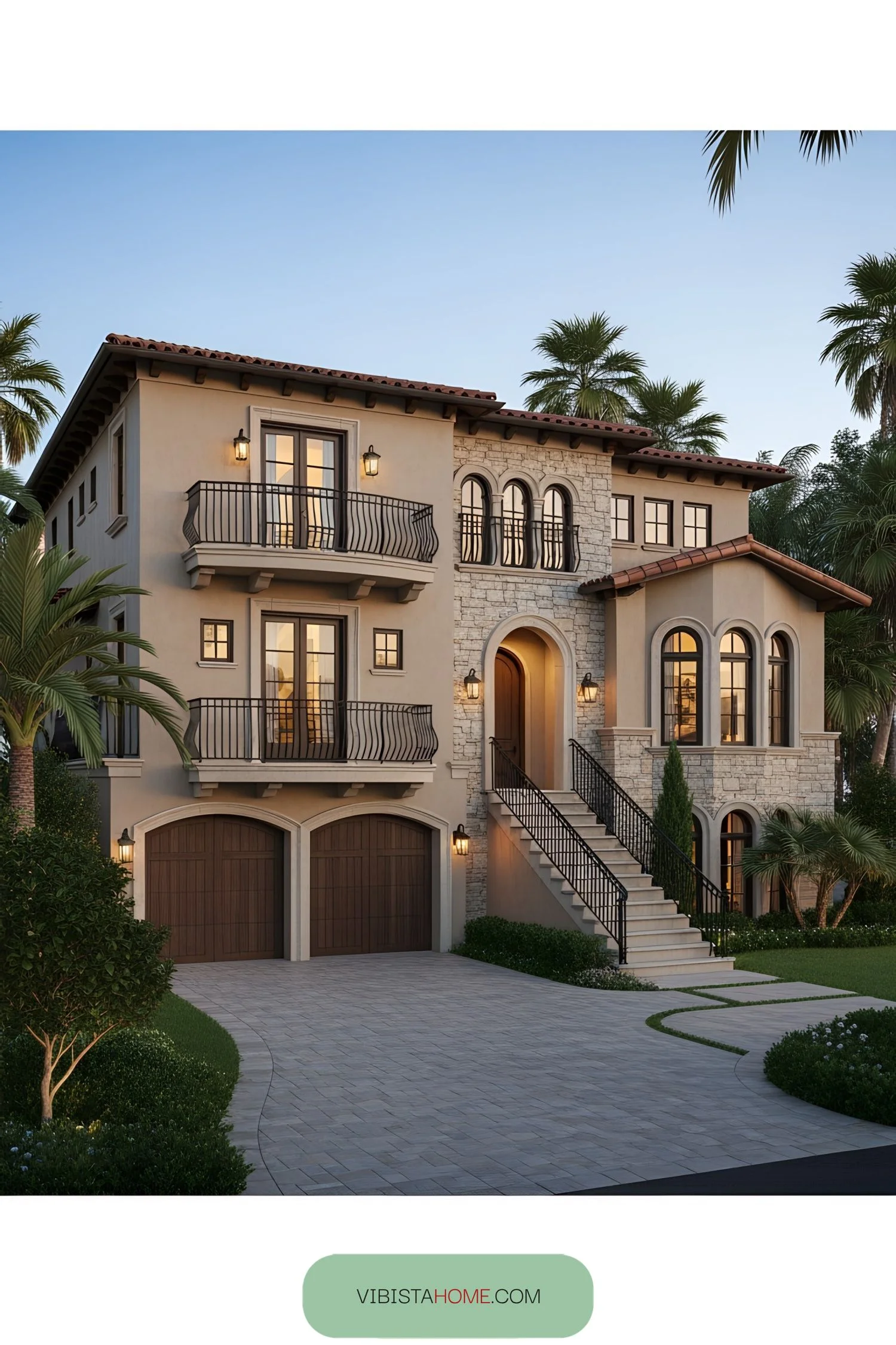 A Tuscan Hideaway Framed by Palms
