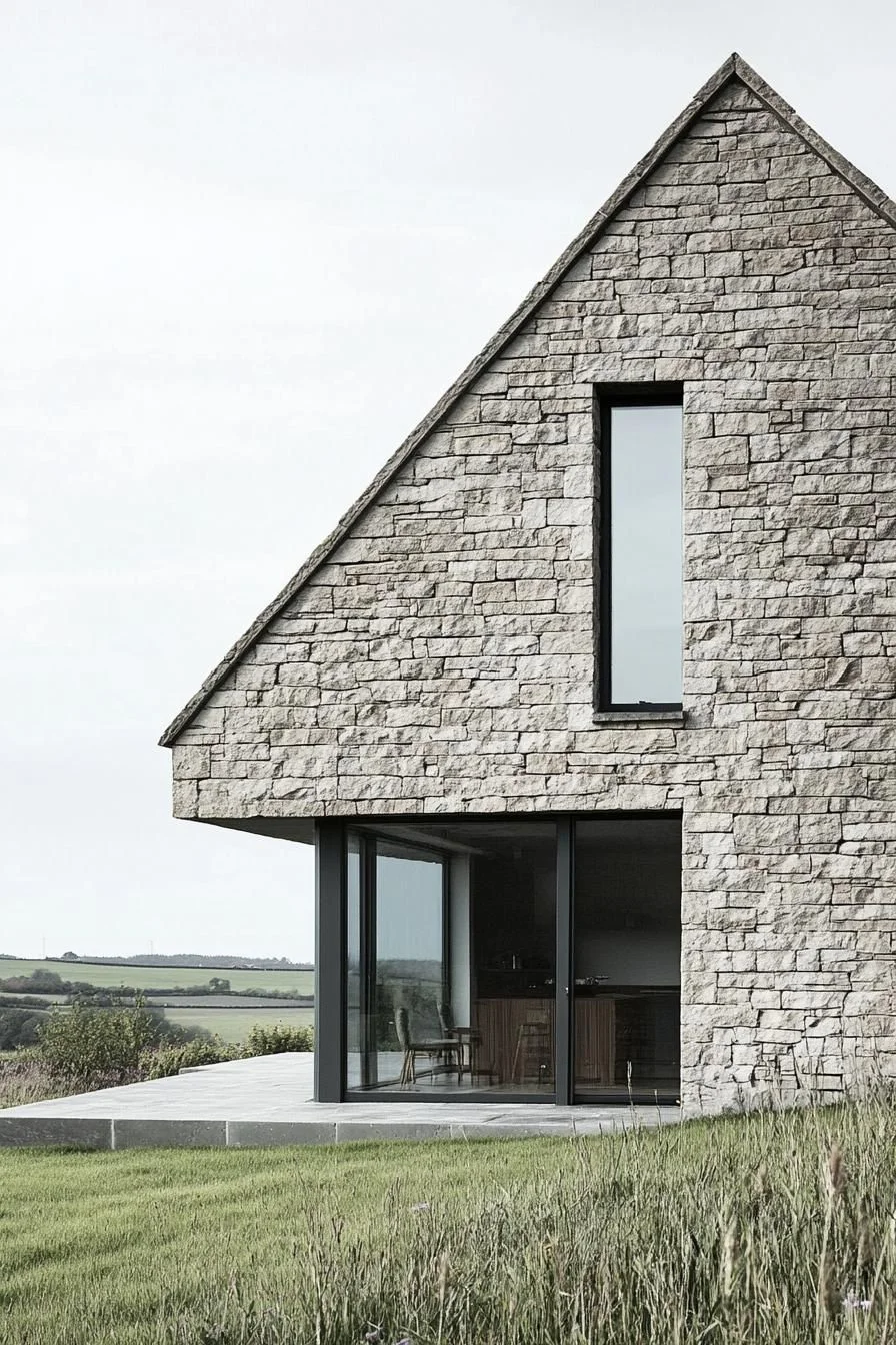 Gabled Stone Cottage with Wide-Open Views