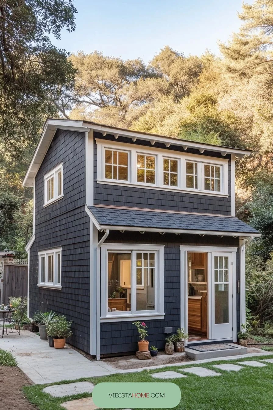 Cozy Nest of Blue Shingle Serenity