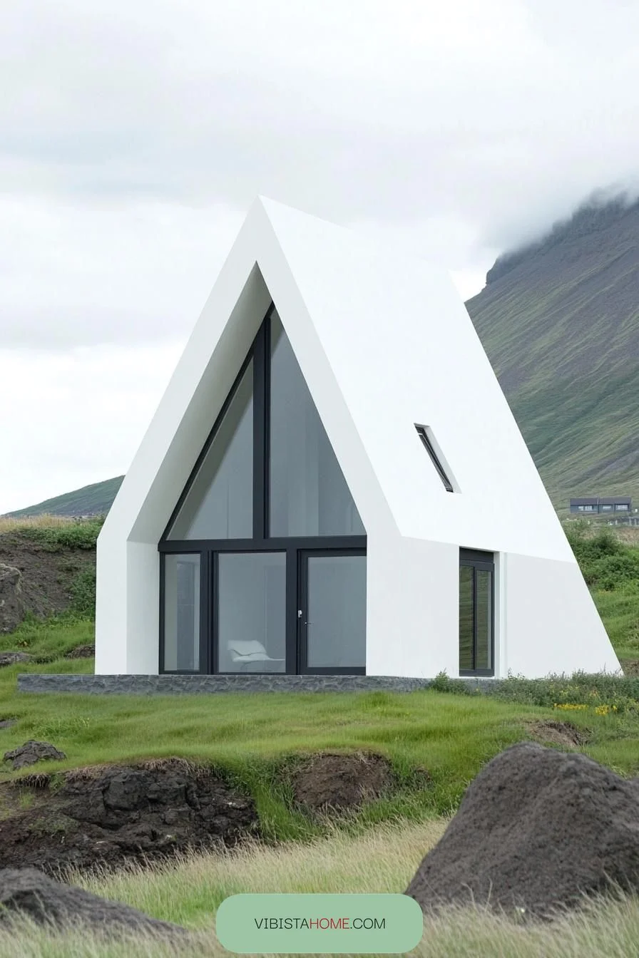 36) A-Frame Delight in Scandinavian Modern Style