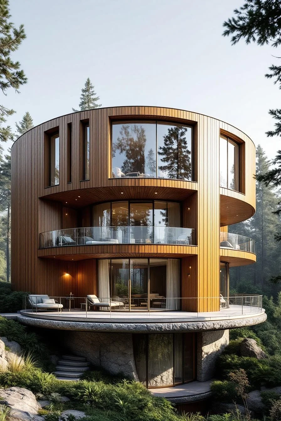 Circular Serenity Inside a Timber Turret