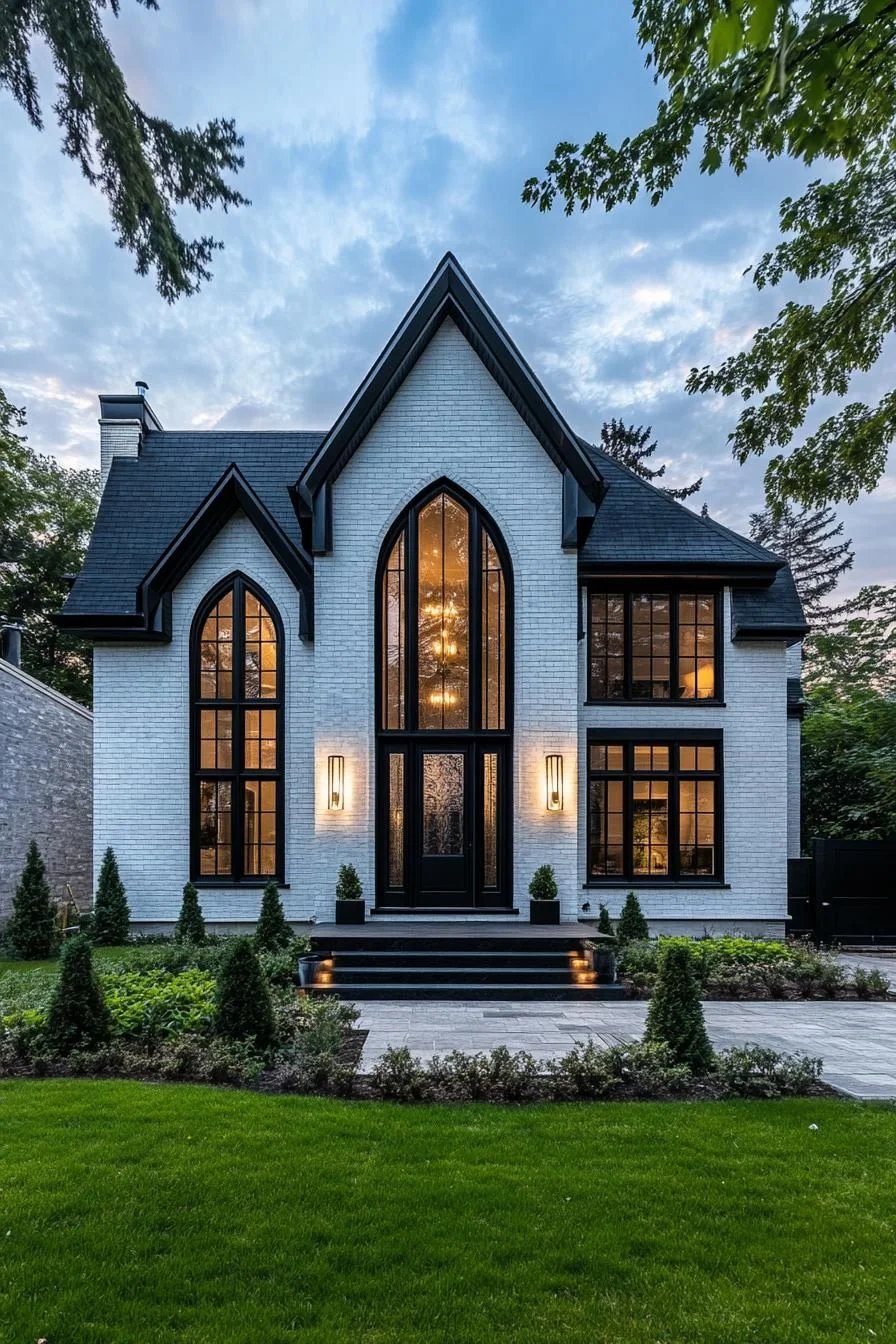 Suburban Home With Gothic Flair