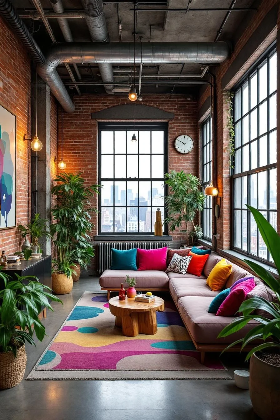 A Colorful Escape in an Urban Loft