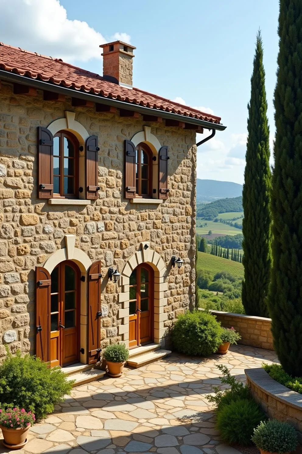 Rustic Villa Set Among Rolling Hills