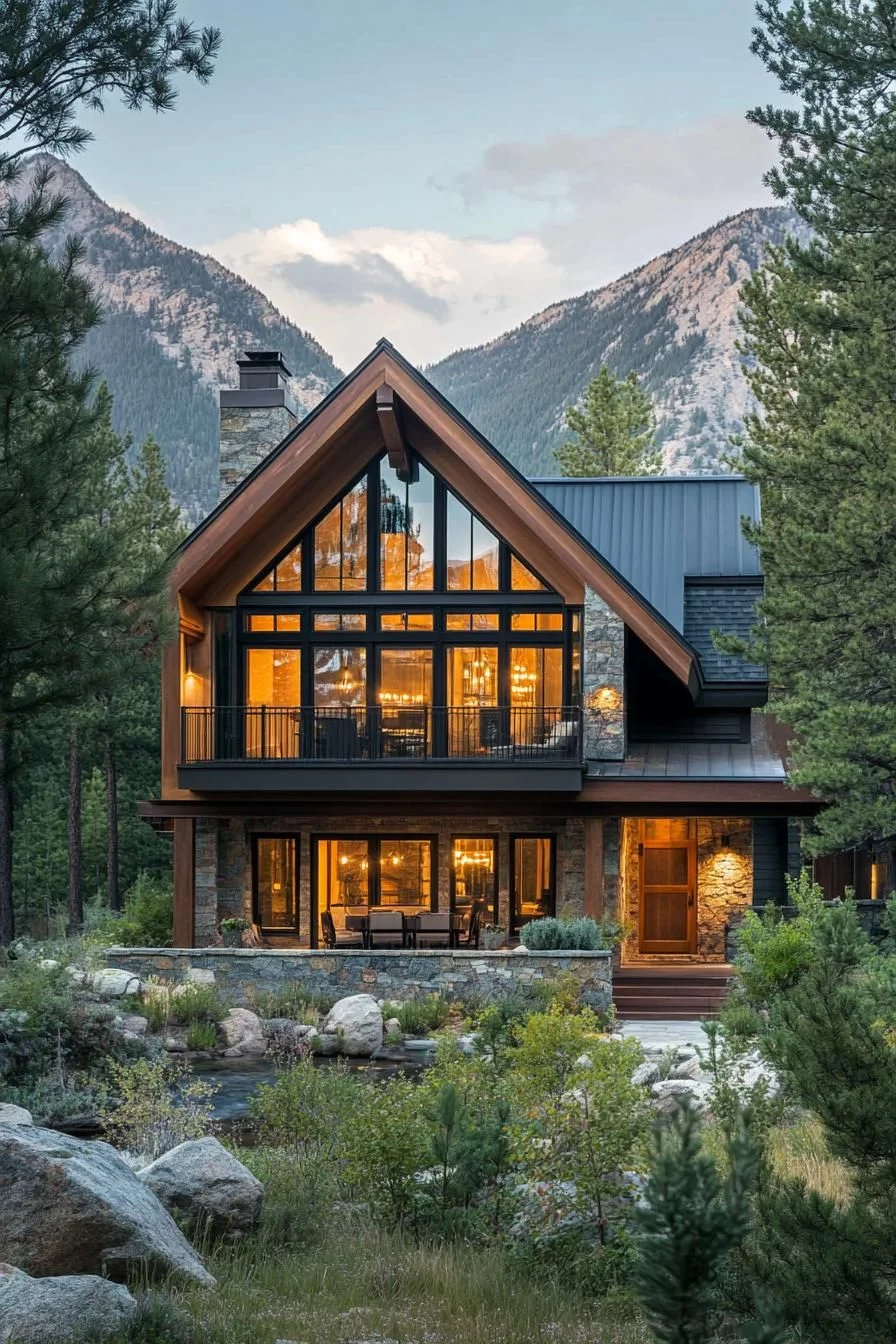 A Standout A-Frame Mountain Home
