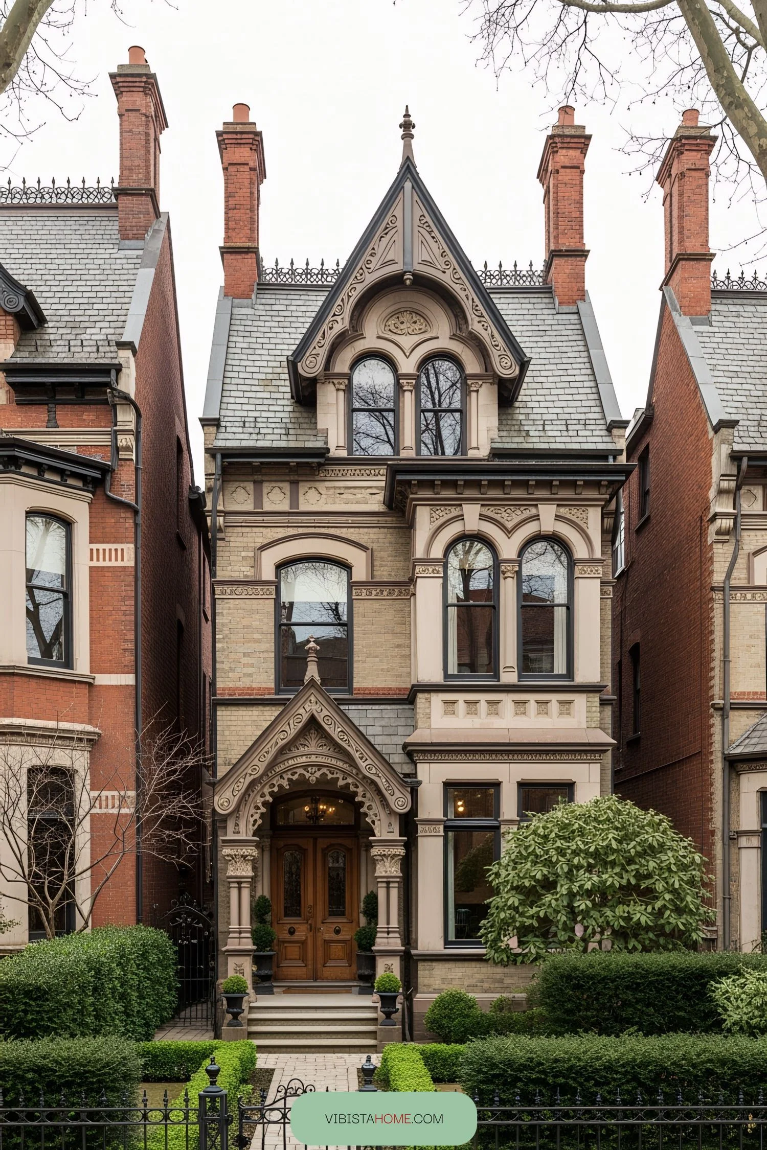 Gothic Revival Victorian Home Details